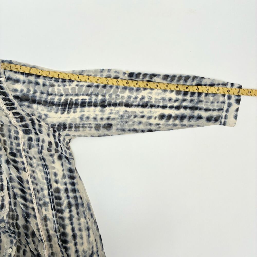 Soft Surroundings White and Navy Tie-Dye Maxi Dress - Picture 7 of 9